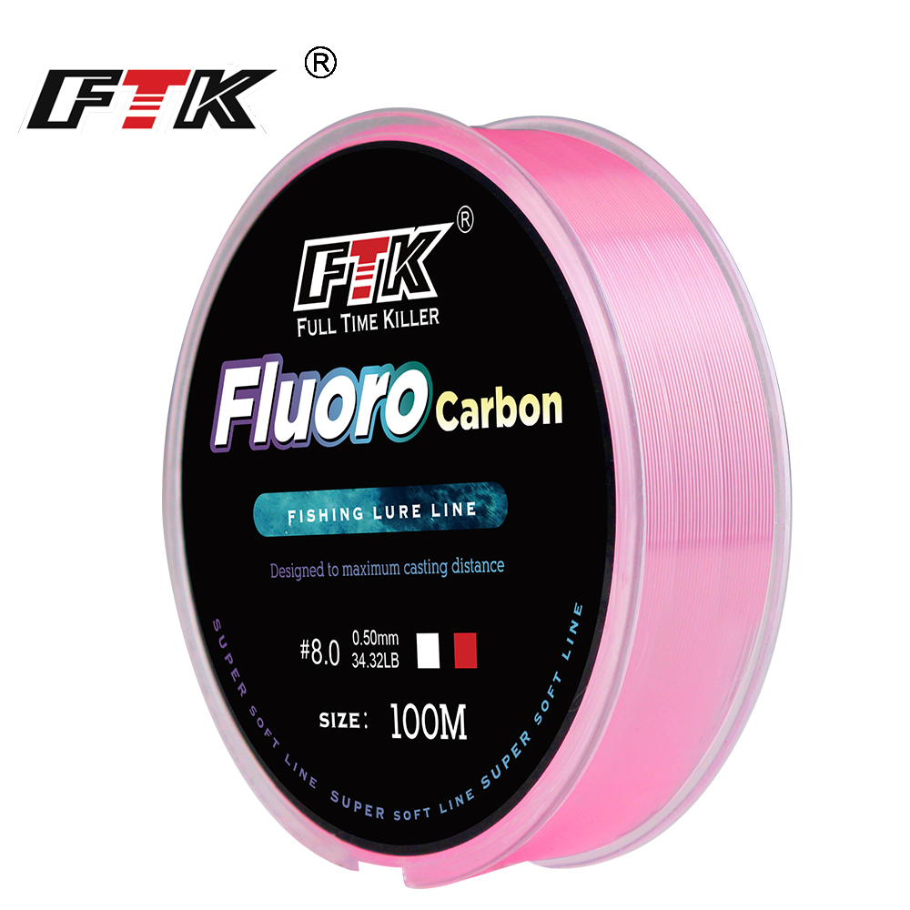 FTK 100m 4.13-34.32LB Fluoroca - Fluorocarbon Line recension och pris
