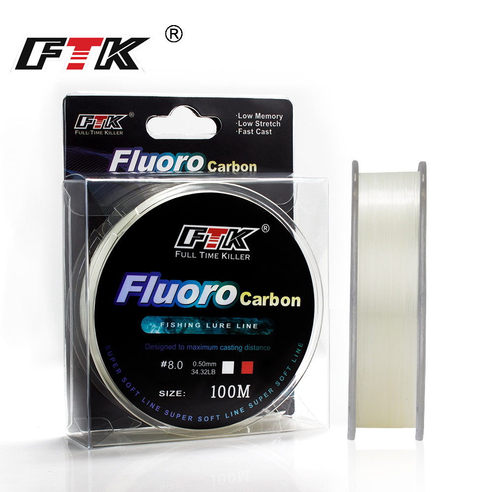 FTK 100m 4.13-34.32LB Fluoroca - Fluorocarbon Line recension och pris