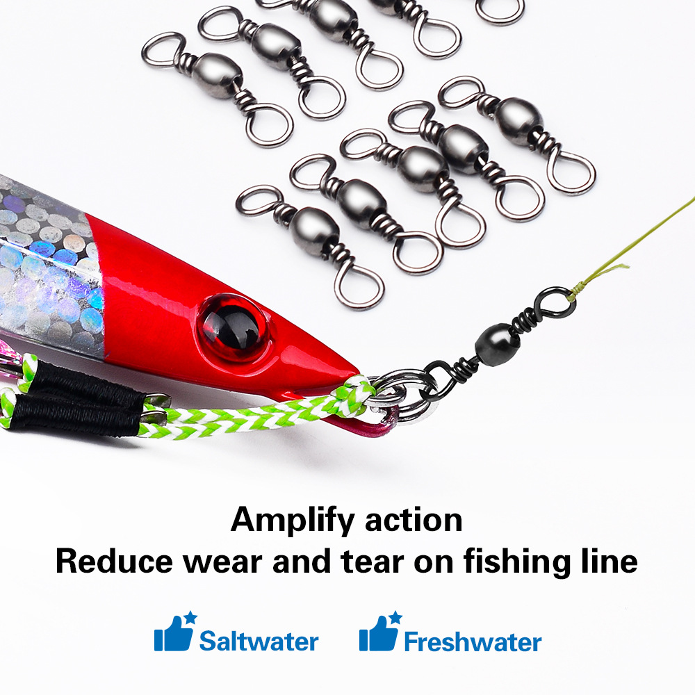100Pcs Fishing Swivels Connect - Freshwater Line recension och pris
