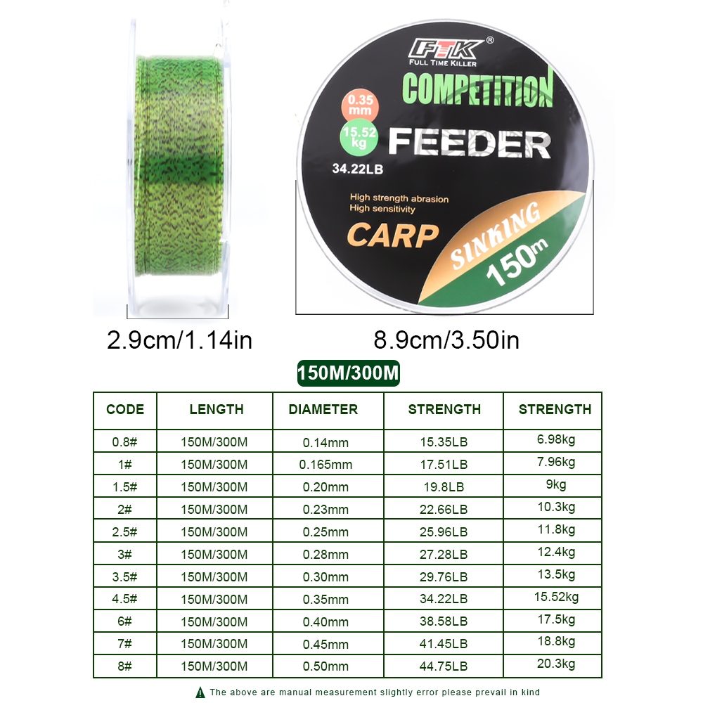 FTK  3D Invisible Carp Fishing - Fluorocarbon Line recension och pris