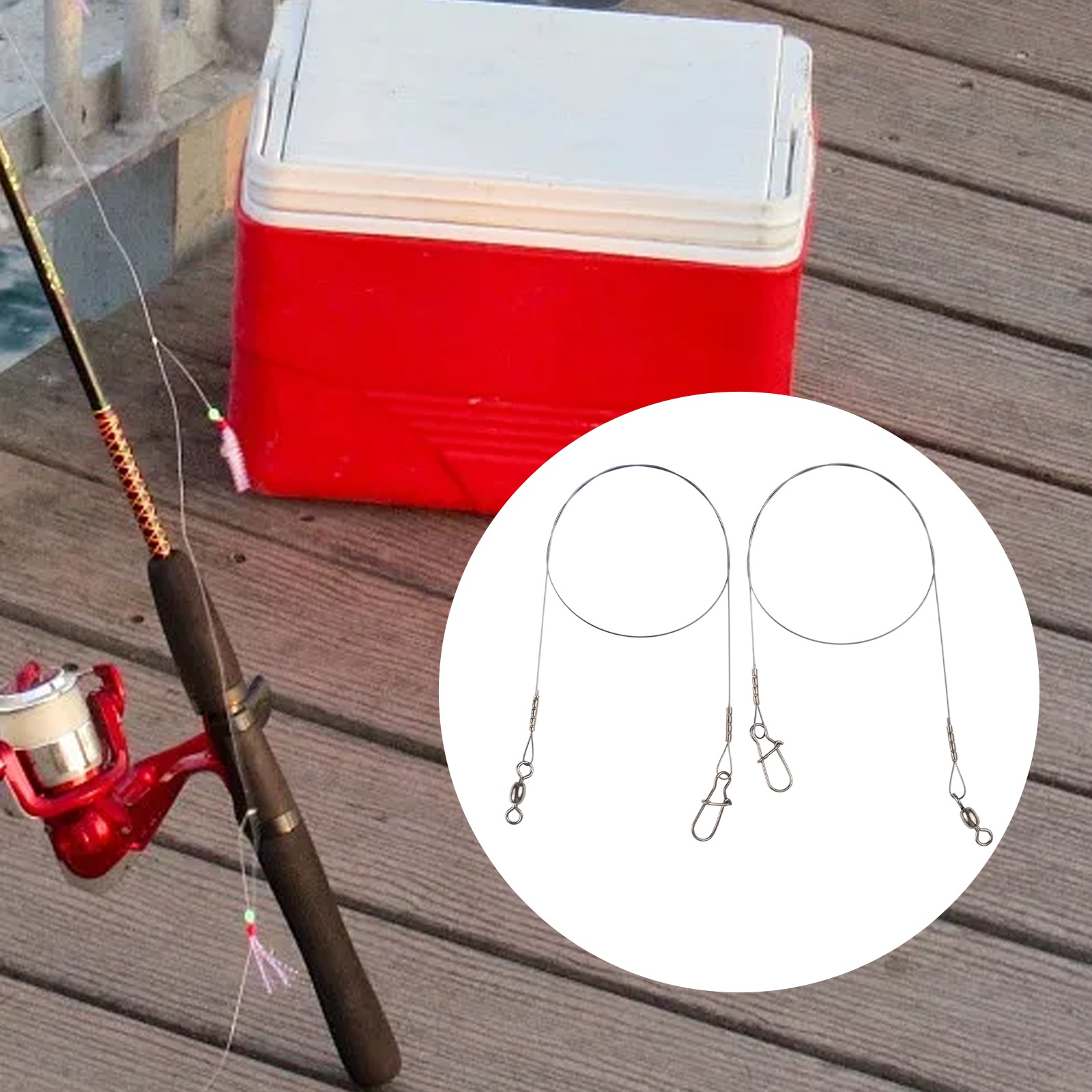 2pc Fishing Titanium Wire Lead - Fishing Line Winder recension och pris