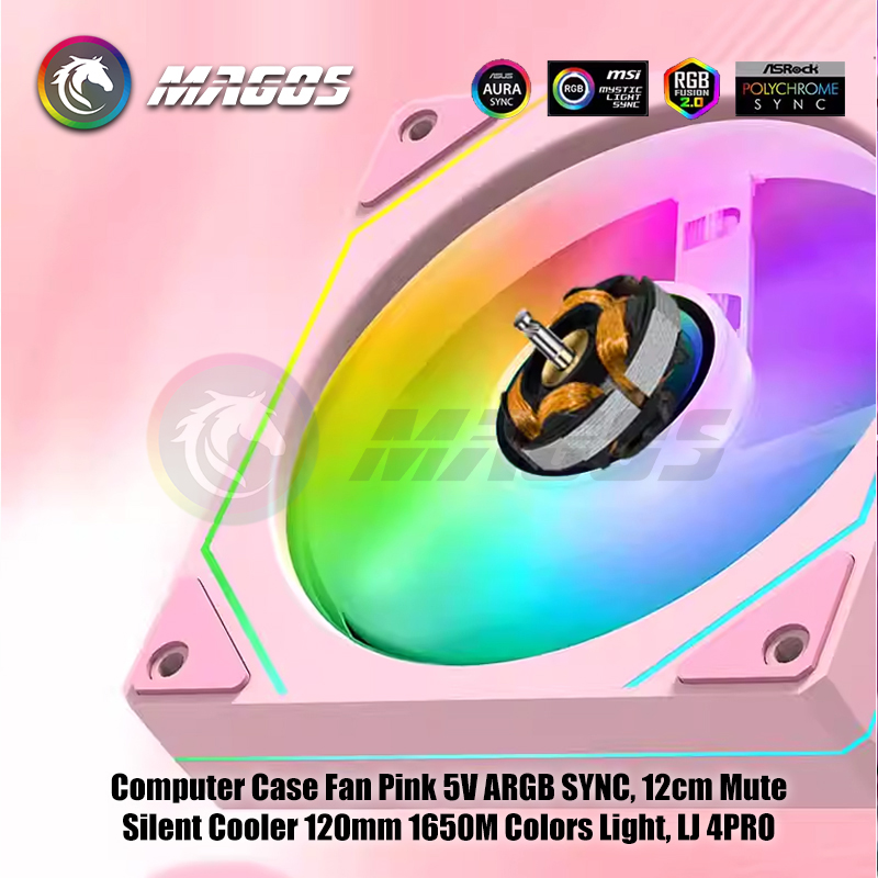 Computer Case Fan Pink 5V ARGB - Fly Line recension och pris