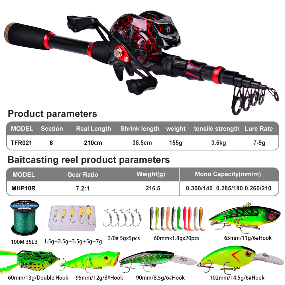 Carbon Fiber Long Casting Bait - Freshwater Line recension och pris