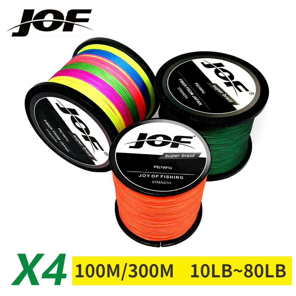 JOF x4 Braided PE Fishing Line - Copolymer Line recension och pris