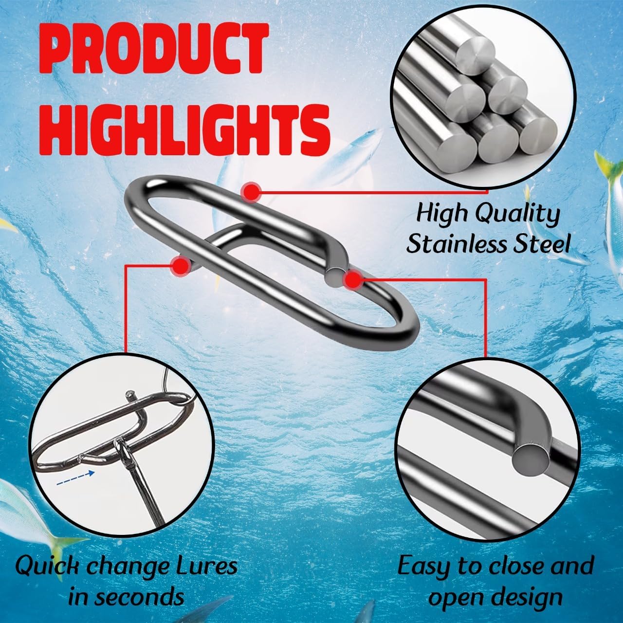 9KM Fishing Snap Kit 110pcs Po - Freshwater Line recension och pris
