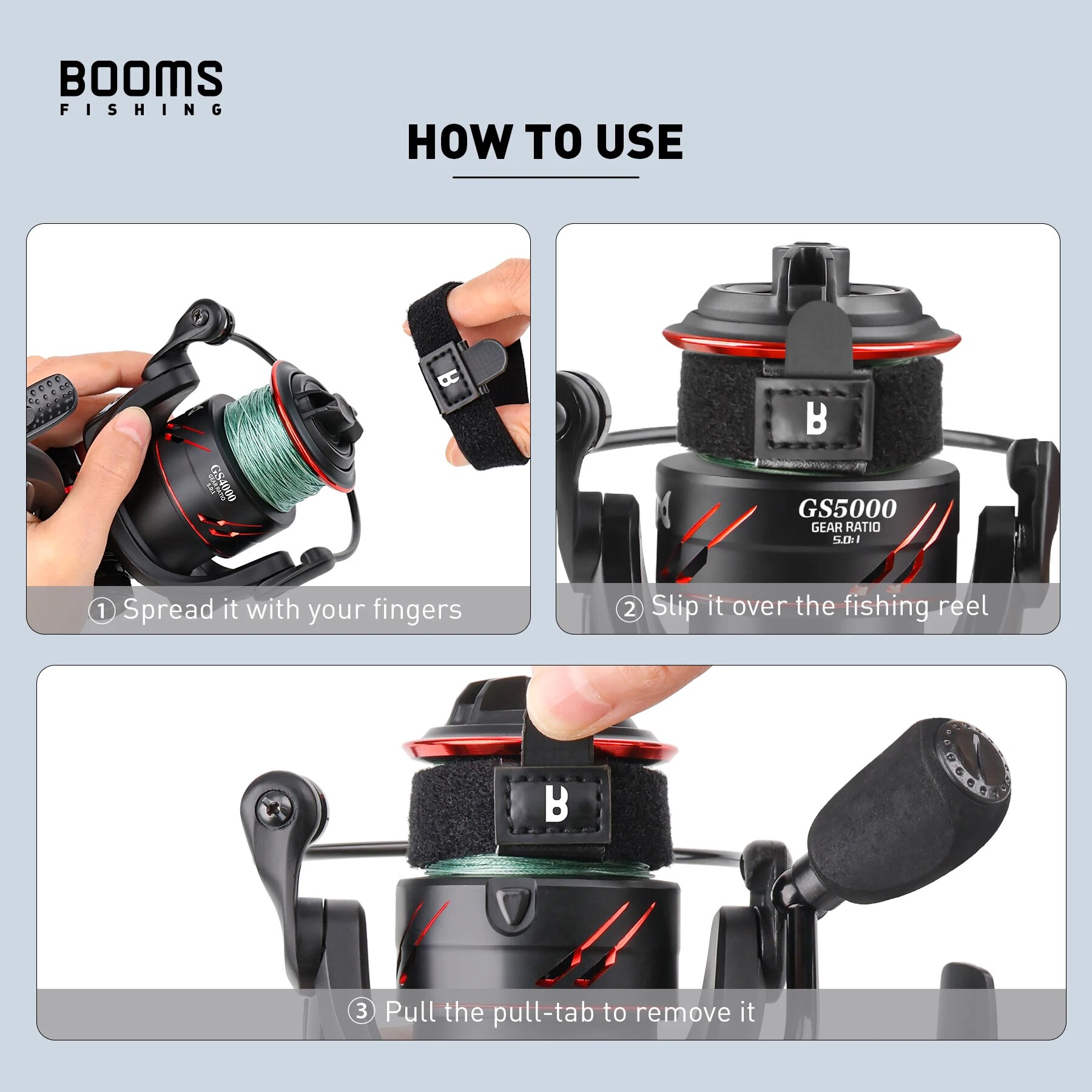 Booms Fishing SB1 4Pcs Spinnin - Fishing Line Spool recension och pris